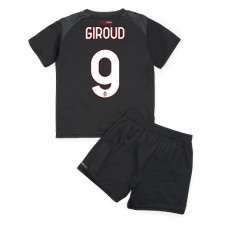 AC Milan Olivier Giroud #9 Hemmaställ Barn 2022-23 Korta ärmar (+ Korta byxor)